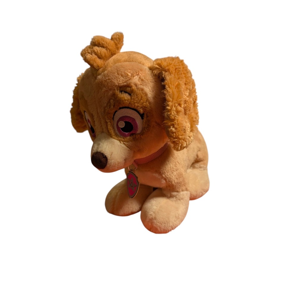 Build-A-Bear PAW Patrol Skye Plush‎ Stuffed Animal Pink Collar Dog Toy